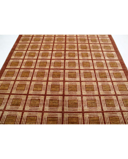 Modcar 6' 10" X 8' 4" Hand Knotted Wool Rug 6' 10" X 8' 4" (208 X 254) / Multi / Wool