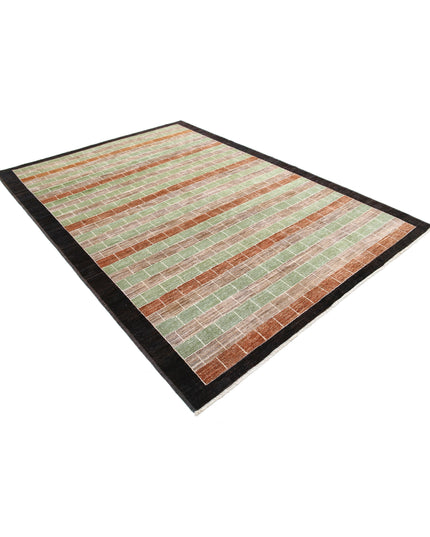 Modcar 6' 8" X 9' 4" Hand Knotted Wool Rug 6' 8" X 9' 4" (203 X 284) / Multi / Wool