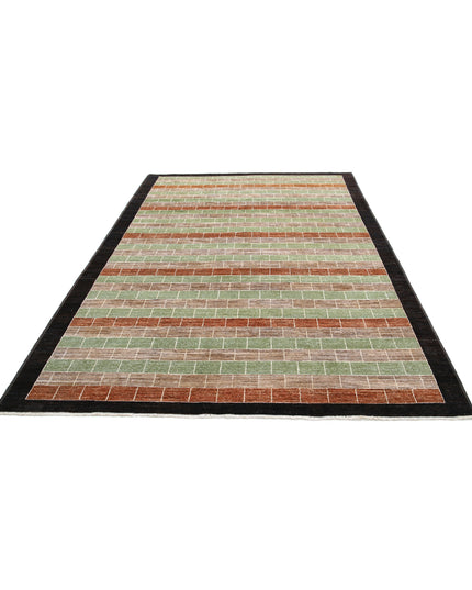 Modcar 6' 8" X 9' 4" Hand Knotted Wool Rug 6' 8" X 9' 4" (203 X 284) / Multi / Wool