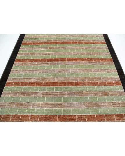 Modcar 6' 8" X 9' 4" Hand Knotted Wool Rug 6' 8" X 9' 4" (203 X 284) / Multi / Wool