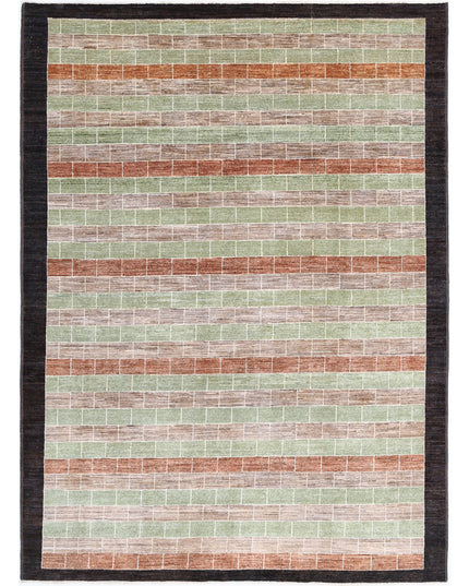 Modcar 6' 8" X 9' 4" Hand Knotted Wool Rug 6' 8" X 9' 4" (203 X 284) / Multi / Wool