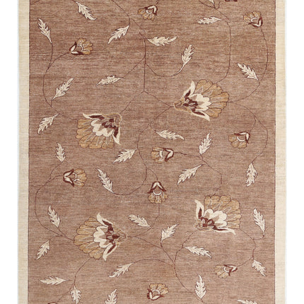 Modcar 5' 11" X 7' 11" Hand Knotted Wool Rug 5' 11" X 7' 11" (180 X 241) / Beige / Wool