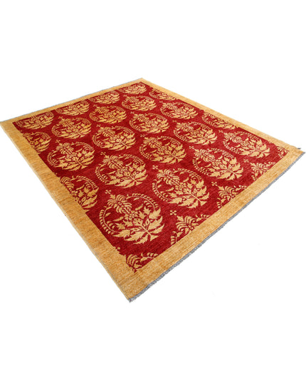 Modcar 6' 9" X 8' 1" Hand Knotted Wool Rug 6' 9" X 8' 1" (206 X 246) / Beige / Wool