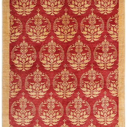 Modcar 6' 9" X 8' 1" Hand Knotted Wool Rug 6' 9" X 8' 1" (206 X 246) / Beige / Wool