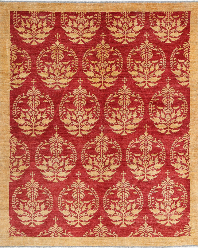 Modcar 6' 9" X 8' 1" Hand Knotted Wool Rug 6' 9" X 8' 1" (206 X 246) / Beige / Wool