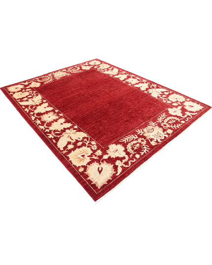 Modcar 6' 8" X 8' 1" Hand Knotted Wool Rug 6' 8" X 8' 1" (203 X 246) / Beige / Wool