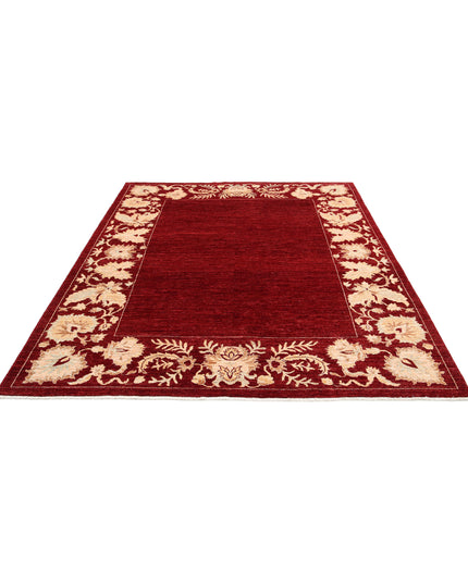 Modcar 6' 8" X 8' 1" Hand Knotted Wool Rug 6' 8" X 8' 1" (203 X 246) / Beige / Wool