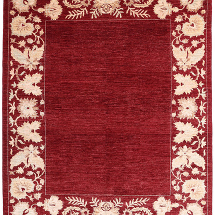 Modcar 6' 8" X 8' 1" Hand Knotted Wool Rug 6' 8" X 8' 1" (203 X 246) / Beige / Wool
