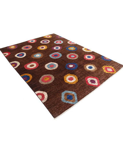 Modcar 6' 4" X 8' 3" Hand Knotted Wool Rug 6' 4" X 8' 3" (193 X 251) / Multi / Wool