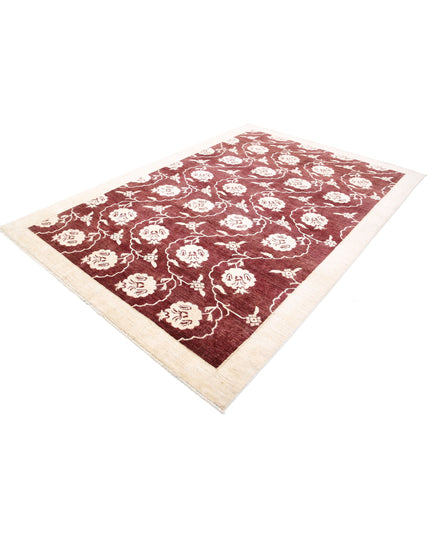 Modcar 6' 8" X 9' 7" Hand Knotted Wool Rug 6' 8" X 9' 7" (203 X 292) / Beige / Wool