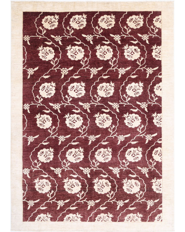 Modcar 6' 8" X 9' 7" Hand Knotted Wool Rug 6' 8" X 9' 7" (203 X 292) / Beige / Wool