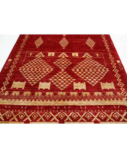 Modcar 6' 4" X 9' 3" Hand Knotted Wool Rug 6' 4" X 9' 3" (193 X 282) / Multi / Wool