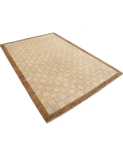 Modcar 5' 11" X 8' 7" Hand Knotted Wool Rug 5' 11" X 8' 7" (180 X 262) / Beige / Wool