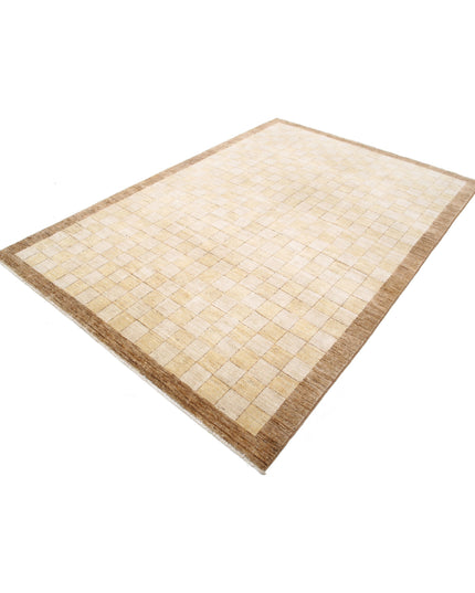 Modcar 5' 11" X 8' 7" Hand Knotted Wool Rug 5' 11" X 8' 7" (180 X 262) / Beige / Wool