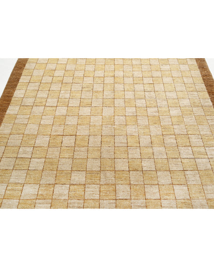 Modcar 5' 11" X 8' 7" Hand Knotted Wool Rug 5' 11" X 8' 7" (180 X 262) / Beige / Wool