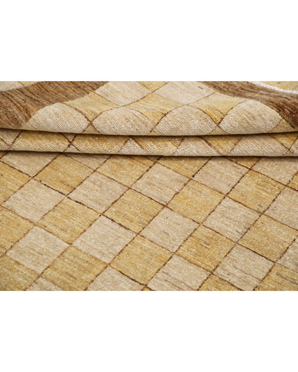 Modcar 5' 11" X 8' 7" Hand Knotted Wool Rug 5' 11" X 8' 7" (180 X 262) / Beige / Wool