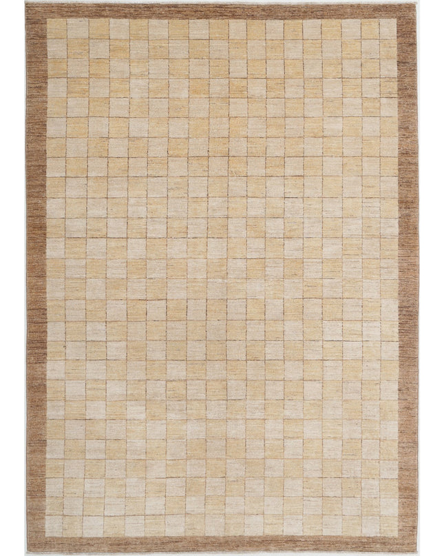 Modcar 5' 11" X 8' 7" Hand Knotted Wool Rug 5' 11" X 8' 7" (180 X 262) / Beige / Wool