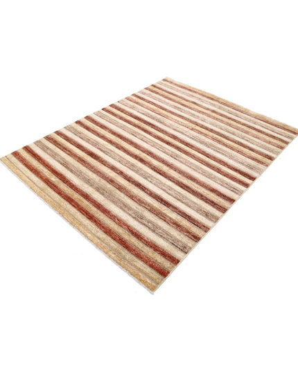 Modcar 4' 11" X 6' 1" Hand Knotted Wool Rug 4' 11" X 6' 1" (150 X 185) / Multi / Wool