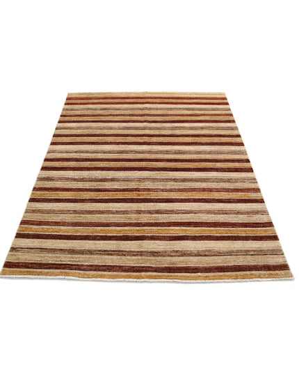 Modcar 4' 11" X 6' 1" Hand Knotted Wool Rug 4' 11" X 6' 1" (150 X 185) / Multi / Wool