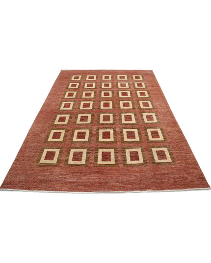 Modcar 6' 1" X 8' 6" Hand Knotted Wool Rug 6' 1" X 8' 6" (185 X 259) / Beige / Wool