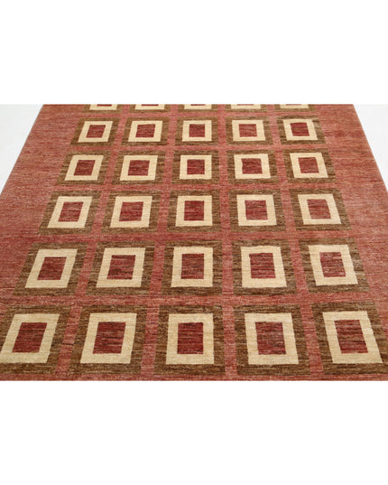 Modcar 6' 1" X 8' 6" Hand Knotted Wool Rug 6' 1" X 8' 6" (185 X 259) / Beige / Wool