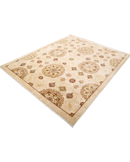 Modcar 6' 6" X 7' 10" Hand Knotted Wool Rug 6' 6" X 7' 10" (198 X 239) / Beige / Wool