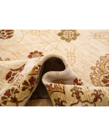 Modcar 6' 6" X 7' 10" Hand Knotted Wool Rug 6' 6" X 7' 10" (198 X 239) / Beige / Wool
