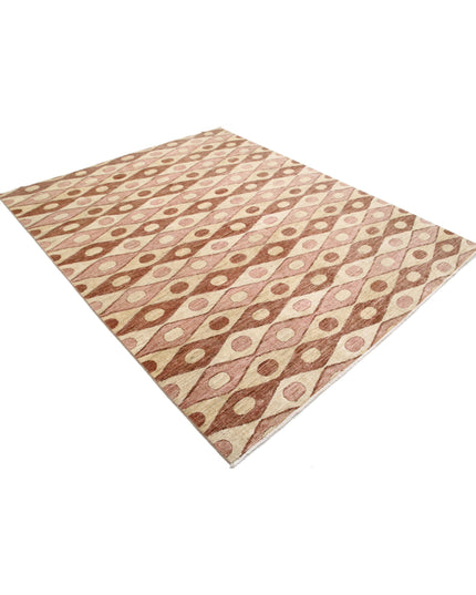 Modcar 6' 6" X 8' 1" Hand Knotted Wool Rug 6' 6" X 8' 1" (198 X 246) / Multi / Wool