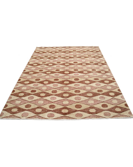 Modcar 6' 6" X 8' 1" Hand Knotted Wool Rug 6' 6" X 8' 1" (198 X 246) / Multi / Wool