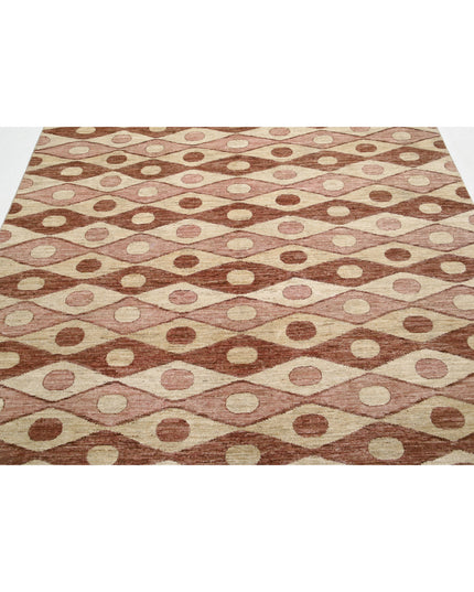 Modcar 6' 6" X 8' 1" Hand Knotted Wool Rug 6' 6" X 8' 1" (198 X 246) / Multi / Wool
