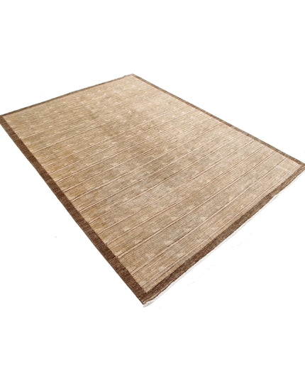 Modcar 5' 7" X 7' 7" Hand Knotted Wool Rug 5' 7" X 7' 7" (170 X 231) / Beige / Wool