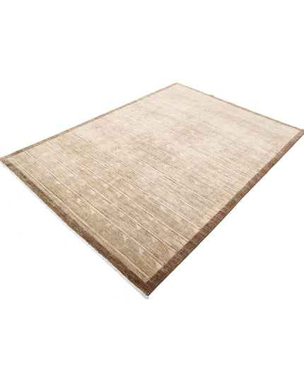 Modcar 5' 7" X 7' 7" Hand Knotted Wool Rug 5' 7" X 7' 7" (170 X 231) / Beige / Wool