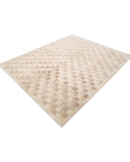 Modcar 6' 5" X 7' 11" Hand Knotted Wool Rug 6' 5" X 7' 11" (196 X 241) / Beige / Wool
