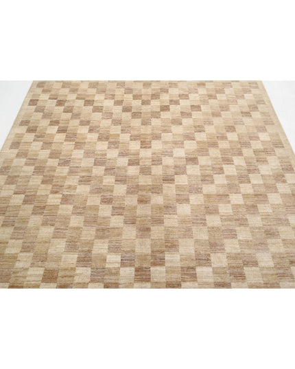 Modcar 6' 5" X 7' 11" Hand Knotted Wool Rug 6' 5" X 7' 11" (196 X 241) / Beige / Wool