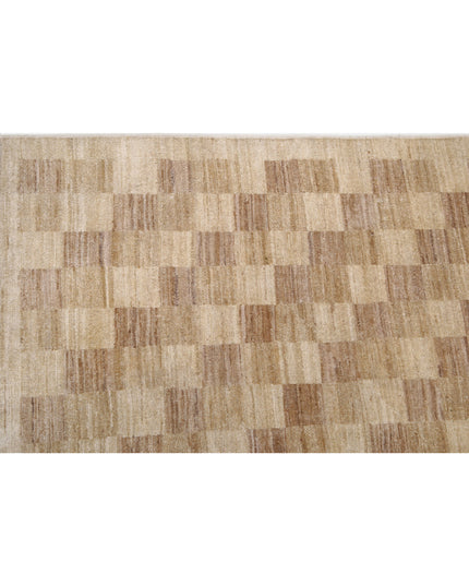 Modcar 6' 5" X 7' 11" Hand Knotted Wool Rug 6' 5" X 7' 11" (196 X 241) / Beige / Wool