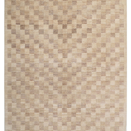 Modcar 6' 5" X 7' 11" Hand Knotted Wool Rug 6' 5" X 7' 11" (196 X 241) / Beige / Wool
