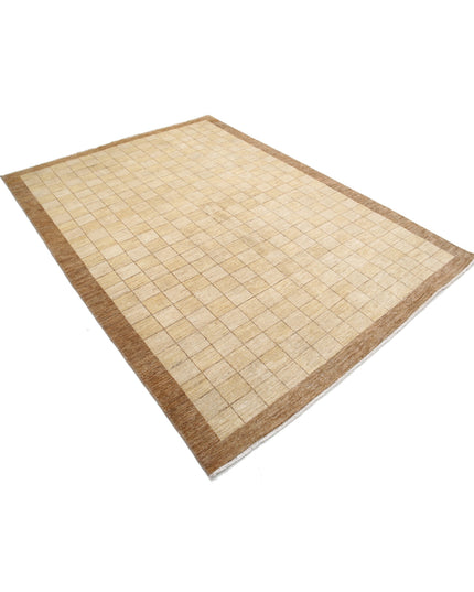 Modcar 6' 0" X 8' 7" Hand Knotted Wool Rug 6' 0" X 8' 7" (183 X 262) / Beige / Wool