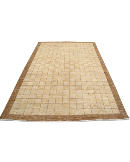 Modcar 6' 0" X 8' 7" Hand Knotted Wool Rug 6' 0" X 8' 7" (183 X 262) / Beige / Wool
