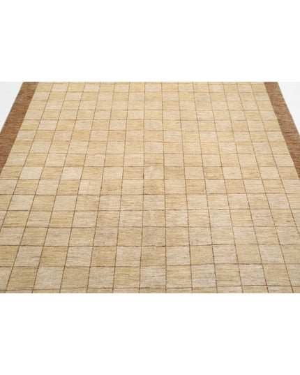 Modcar 6' 0" X 8' 7" Hand Knotted Wool Rug 6' 0" X 8' 7" (183 X 262) / Beige / Wool