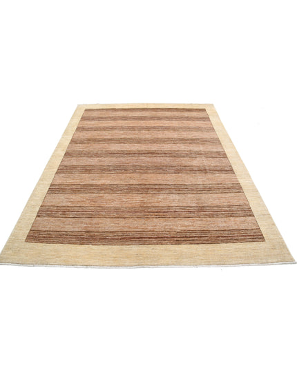 Modcar 6' 3" X 7' 9" Hand Knotted Wool Rug 6' 3" X 7' 9" (191 X 236) / Beige / Wool