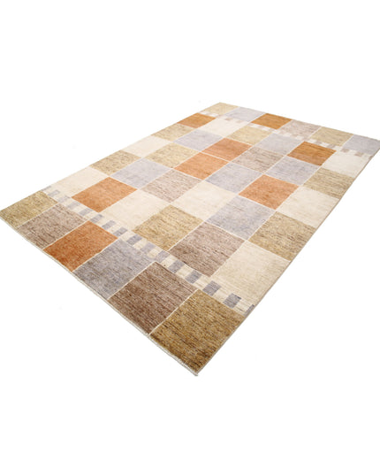 Modcar 6' 5" X 9' 5" Hand Knotted Wool Rug 6' 5" X 9' 5" (196 X 287) / Beige / Wool