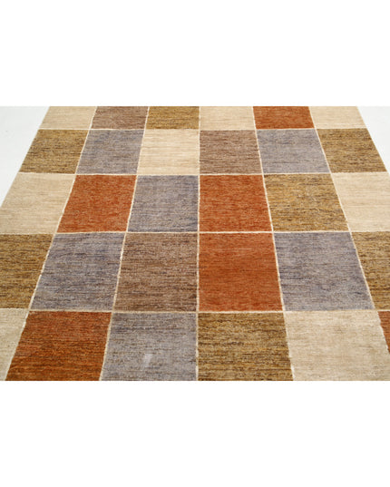 Modcar 6' 5" X 9' 5" Hand Knotted Wool Rug 6' 5" X 9' 5" (196 X 287) / Beige / Wool