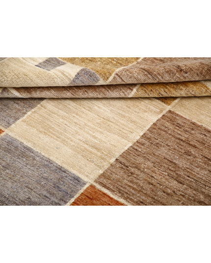 Modcar 6' 5" X 9' 5" Hand Knotted Wool Rug 6' 5" X 9' 5" (196 X 287) / Beige / Wool