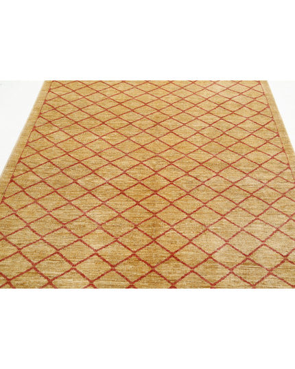 Modcar 5' 7" X 7' 7" Hand Knotted Wool Rug 5' 7" X 7' 7" (170 X 231) / Beige / Wool