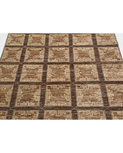 Modcar 4' 5" X 5' 9" Hand Knotted Wool Rug 4' 5" X 5' 9" (135 X 175) / Multi / Wool