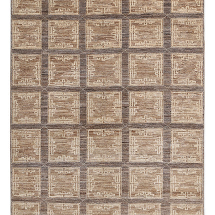 Modcar 4' 5" X 5' 9" Hand Knotted Wool Rug 4' 5" X 5' 9" (135 X 175) / Multi / Wool