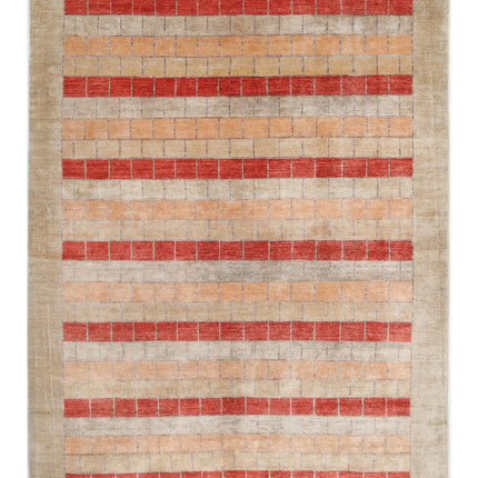 Modcar 6' 0" X 7' 11" Hand Knotted Wool Rug 6' 0" X 7' 11" (183 X 241) / Multi / Wool