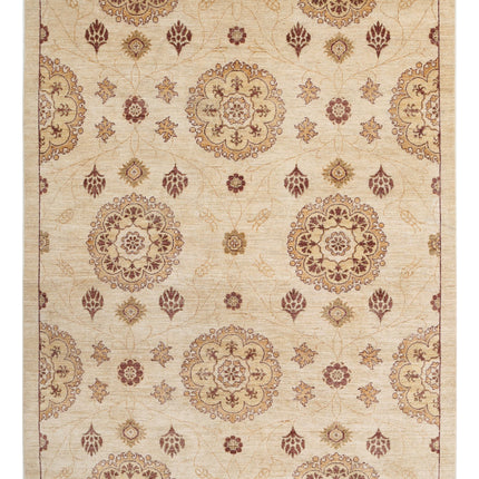 Modcar 6' 2" X 8' 2" Hand Knotted Wool Rug 6' 2" X 8' 2" (188 X 249) / Beige / Wool
