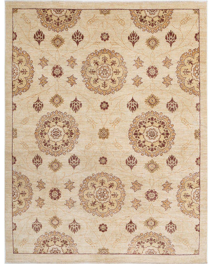 Modcar 6' 2" X 8' 2" Hand Knotted Wool Rug 6' 2" X 8' 2" (188 X 249) / Beige / Wool