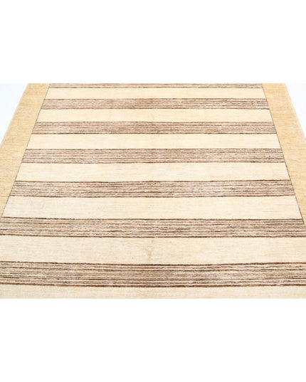 Modcar 6' 5" X 8' 2" Hand Knotted Wool Rug 6' 5" X 8' 2" (196 X 249) / Beige / Wool